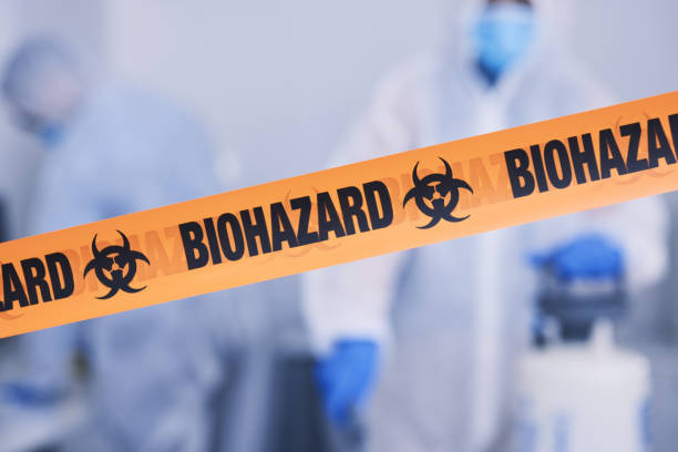 Professional Infectious Disease Decontamination technician working in Angelus Oaks, CA